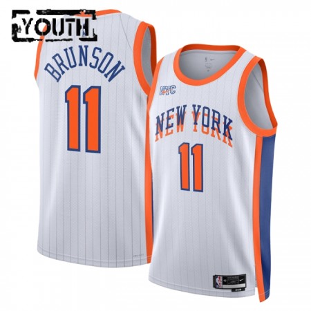 Dres New York Knicks Jalen Brunson Nike 2024-25 City Edition Bijela Swingman - Dječji